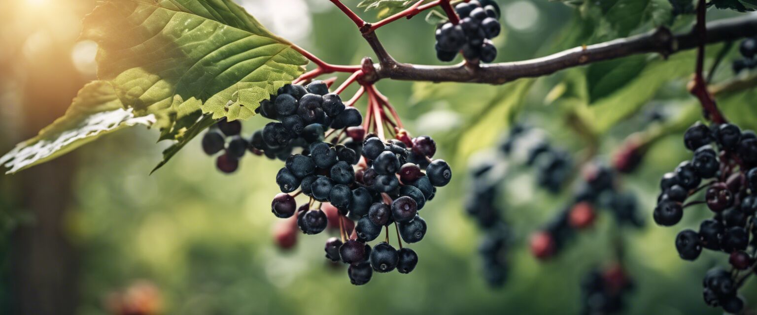 Elderberry fruits