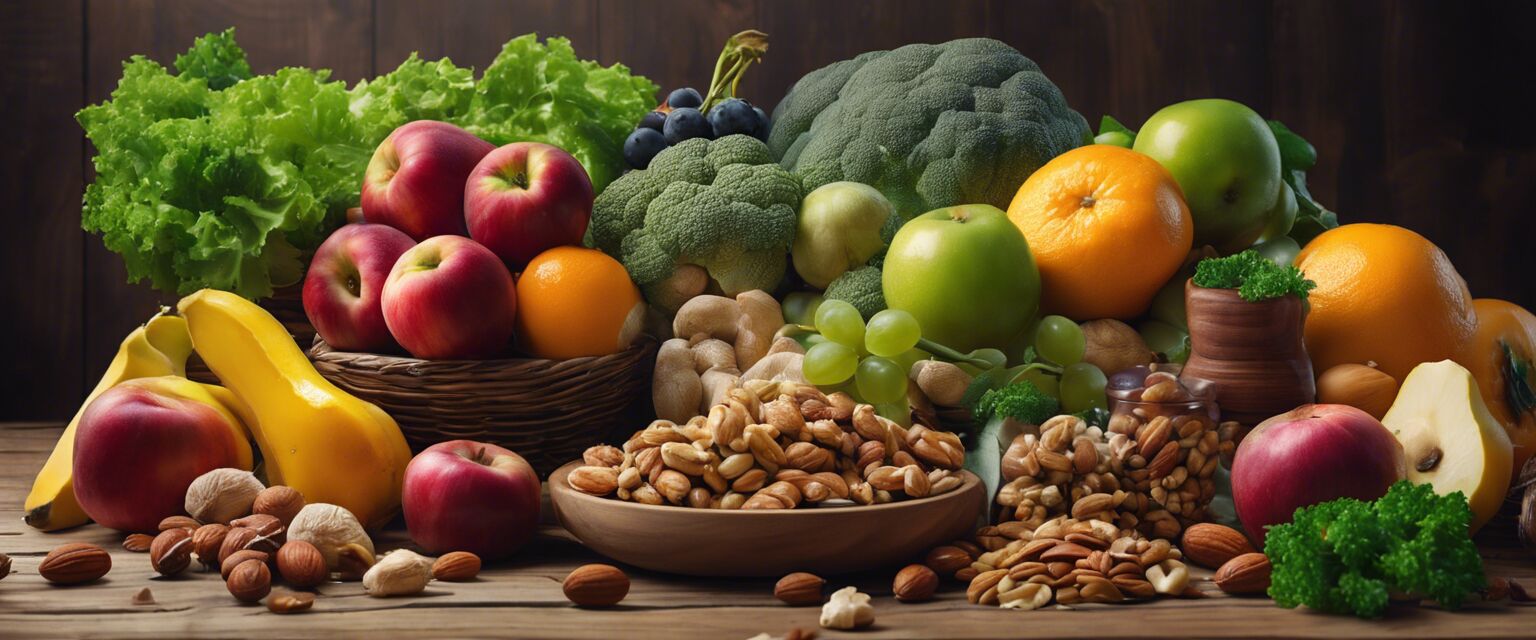 Assortment of healthy foods